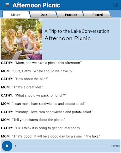 English Conversation Practice Screenshot
