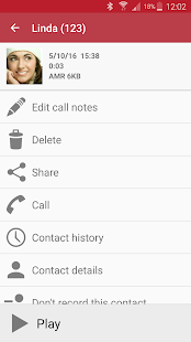 Automatic Call Recorder Screenshot