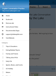 English Conversation Practice Screenshot