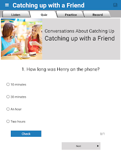 English Speaking Practice Screenshot
